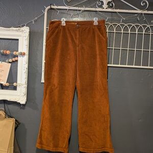 American Eagle Outfitters Women's Burnt Orange Corduroy Pants